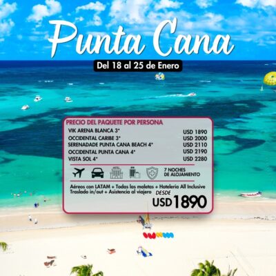 Punta Cana - Salidas garantizadas (NO PROPIAS)